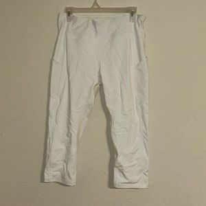 LULULEMON All the Right Places High-Rise Drawcord Waist Crop White